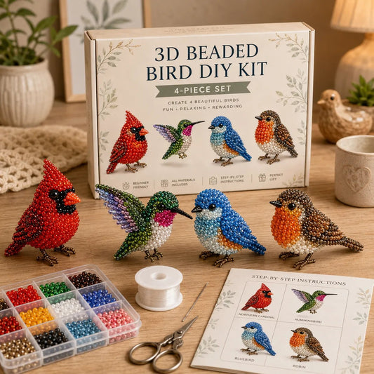 🔥Last Day 49% OFF -🧵✨Tiny 3D Beaded Animal DIY Kit