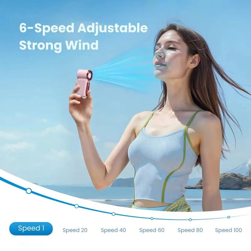 🔥Limited time sale🌬️Mini Handheld Fan with LED Display