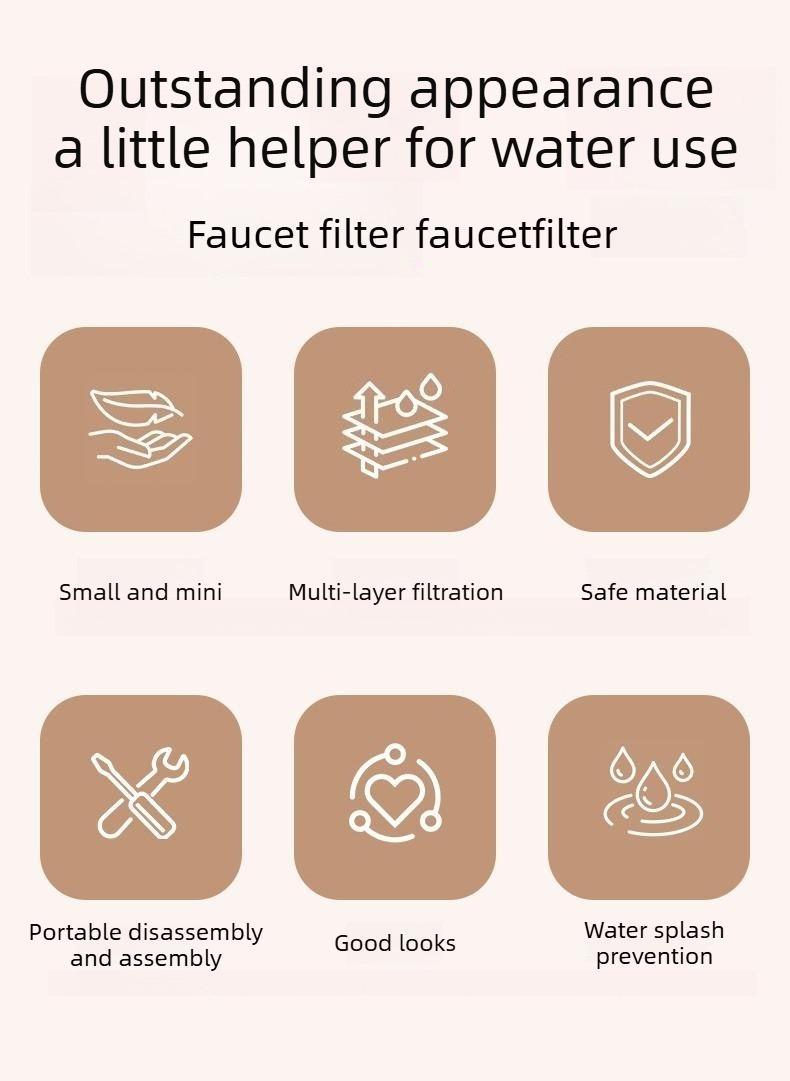 🚰 Rotatable Multi-Layer Faucet Water Filter &amp; Splash Guard