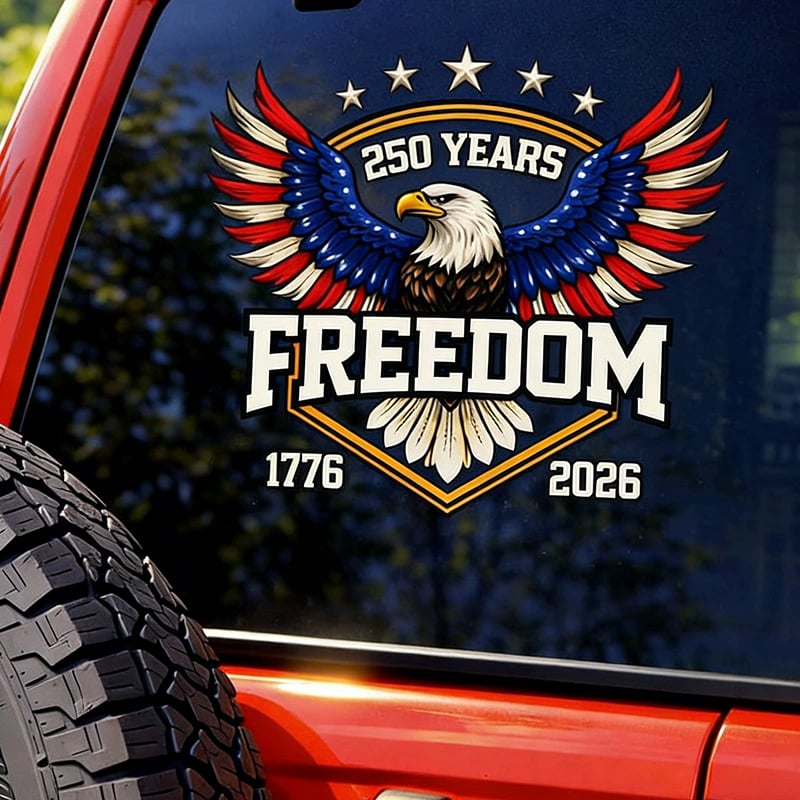 USA 250th Anniversary Decal 1776-2026