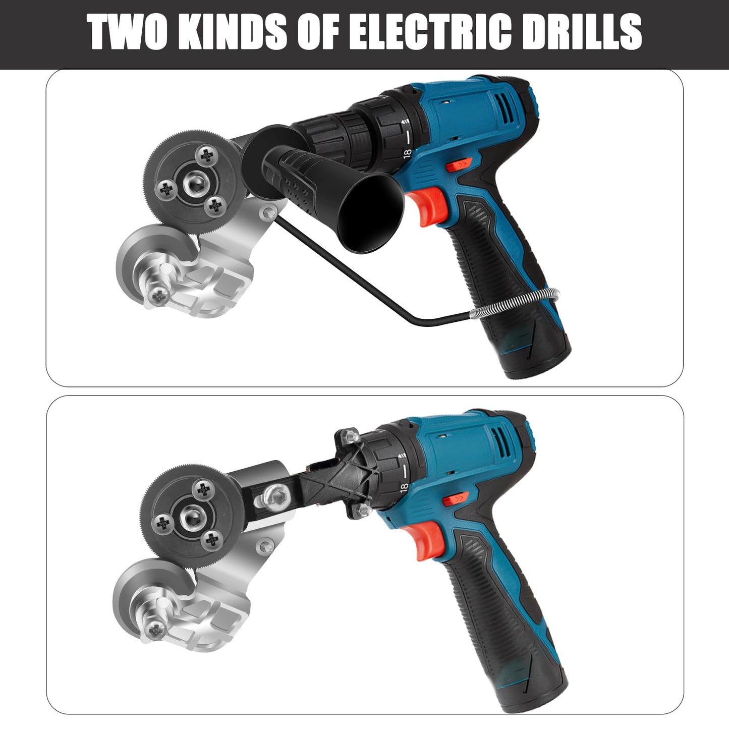 ⚙️ Heavy-Duty Metal Nibbler Drill Attachment