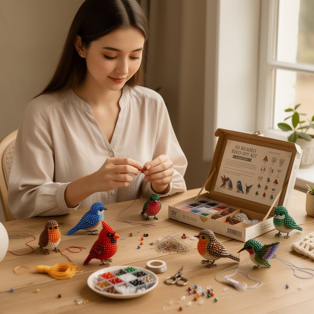 🔥Last Day 49% OFF -🧵✨Tiny 3D Beaded Animal DIY Kit