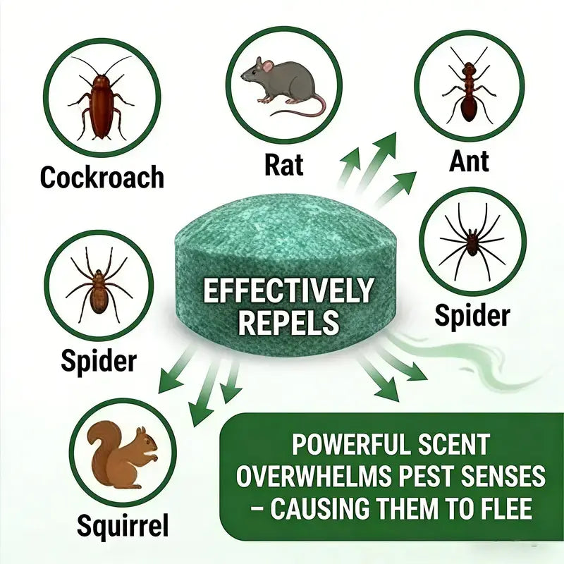 🌿 12-Pack Natural Rodent Repellent Balls🐭🚫