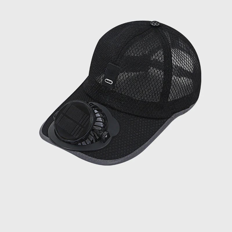 ☀️ Solar & USB Dual-Powered Fan Hat: UPF50+ breathable cooling baseball cap with 3-speed 360° adjustable whisper-quiet fan!