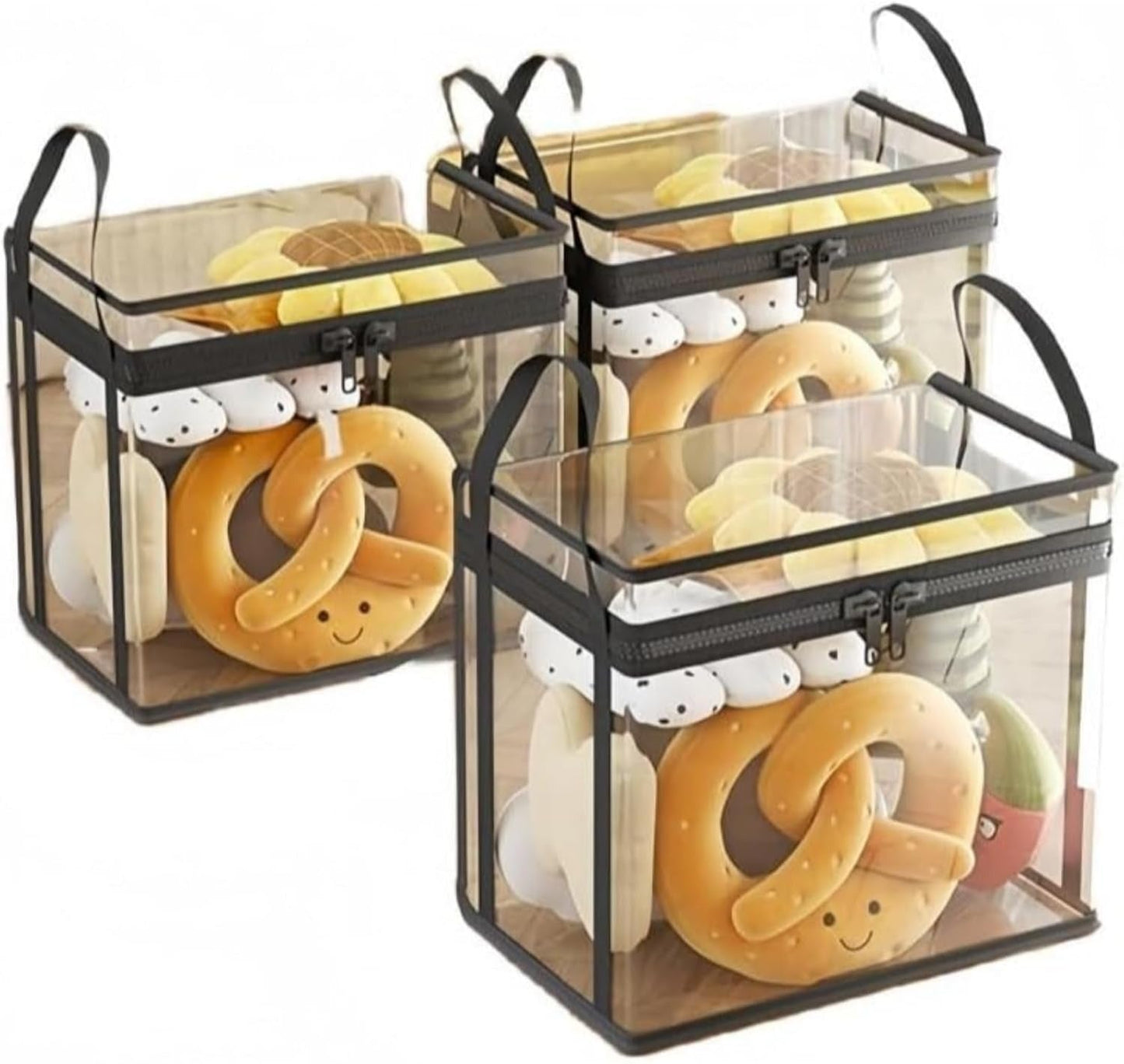 🏡 Clutter-Free Living: Heavy-Duty Transparent Storage Bins for Wardrobe, Closet & Toy Organization 🧸